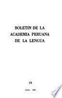 Boletín de la Academia Peruana de la Lengua