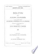 Boletin de la Academia salvadoreña