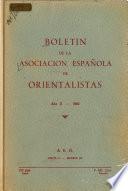 Boletín de la Asociación Española de Orientalistas