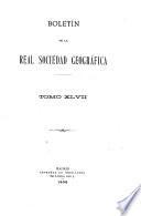 Boletín de la Real Sociedad Geográfica