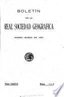 Boletín de la Real sociedad geográfica