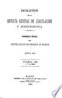 Boletín de la Revista general de legislación y jurisprudencia