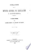 Boletín de la Revista general de legislación y jurisprudencia