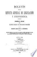 Boletín de la Revista general de legislación y jurisprudencia