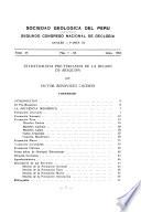 Boletin de la Sociedad Geológica del Perú