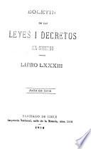 Boletín de las leyes i decretos del Gobierno