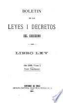 Boletín de las leyes i decretos del Gobierno