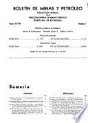 Boletín de Minas y Petroleo