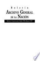 Boletín del Archivo General de la Nación