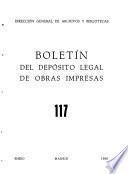Boletín del deposito legal de obras impresas