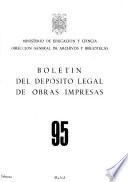 Boletín del depósito legal de obras impresas