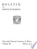 Boletín del Instituto de Geografía