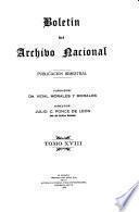 Boletín del Instituto de Historia y del Archivo Nacional