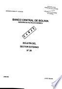 Boletín del sector externo