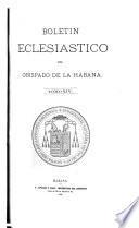 Boletin eclesiasico del obispado de la Habana