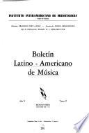 Boletín latino-americano de música