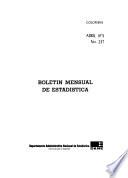 Boletín mensual de estadística