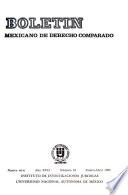 Boletín mexicano de derecho comparado