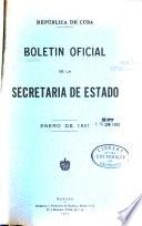 Boletín oficial de la Secretária de Estado