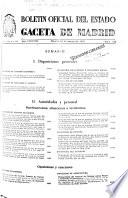 Boletín oficial del estado: Gaceta de Madrid