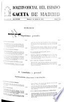 Boletín oficial del estado: Gaceta de Madrid