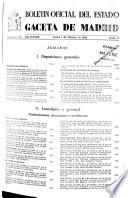 Boletín oficial del estado: Gaceta de Madrid