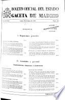 Boletín oficial del estado: Gaceta de Madrid