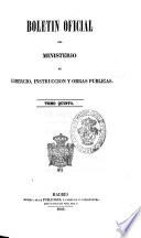 Boletín oficial del Ministerio de Comercio, Instrucción y Obras Públicas
