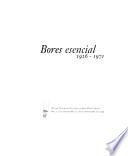 Bores esencial, 1926-1971