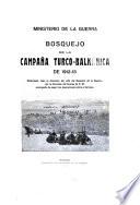 Bosquejo de la campaña turco-balkánica de 1912-13