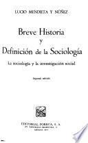 Breve historia y definición de la sociología