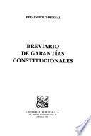 Breviario de garantías constitucionales
