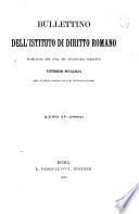 Bullettino dell'Istituto di diritto romano