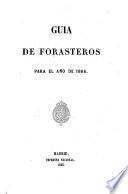 Calendario manual, y guía de forasteros en Madrid