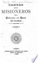 Cartas de los padres de la Compan̂ía de Jesus de la Mision de Filipinas