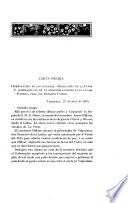 Cartas escritas durante una residencia de tres an̄os en Chile