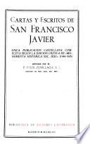 Cartas y escritos de San Francisco Javier