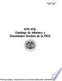 Catalog of OAS technical reports and documents