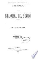 Catálogo de la biblioteca del Senado