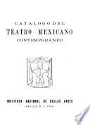 Catálogo del teatro mexicano contemporáneo