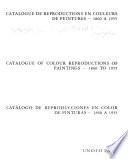 Catalogue de reproductions en couleurs de peintures