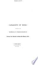 Catalogue of Books Printed in the Bombay Presidency