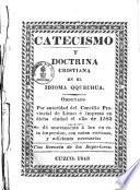 Catecismo y doctrina cristiana