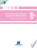 Censo Nacional de Poderes Legislativos Estatales 2017. Memoria de actividades