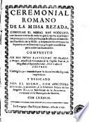 Ceremonial romano de la missa rezada