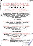 Ceremonial romano de la missa rezada