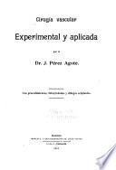 Cirugía vascular experimental y aplicada