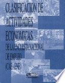 Clasificador de Actividades Económicas de la Encuesta Nacional de Empleo (CAE-ENE)