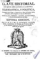 Clave historial con que se abre la puerta a la historia eclesiástica y política