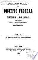 Código civil del distrito federal y territorio de la Baja California